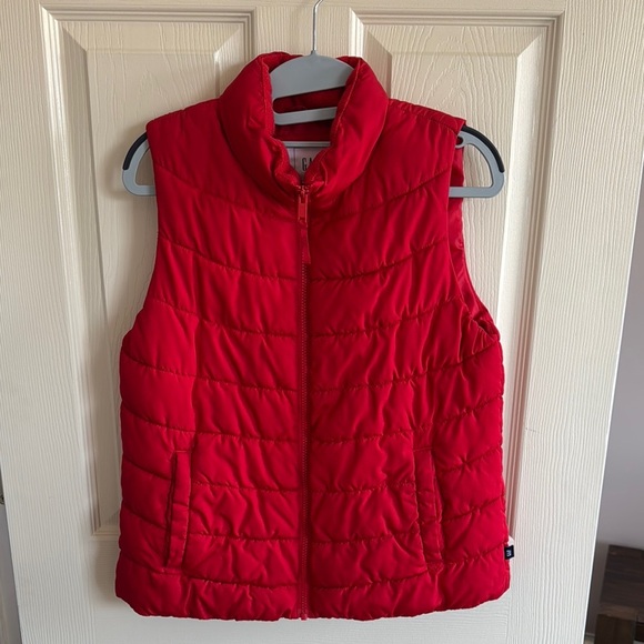 Red Quilted Vest - Picture 1 of 3